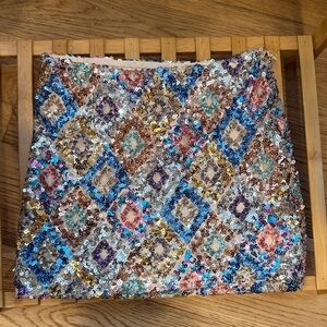 Vibrant Sequin Mini Skirt
